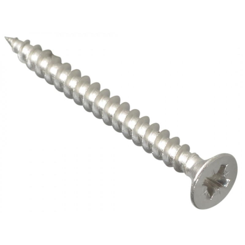 Multi-Purpose Pozi Compatible Screw CSK ST S/Steel 4.0 x 40mm Box 200 Multi-Purpose Pozi Compatible Screw CSK ST S/Steel 4.0 x 40mm Box 200