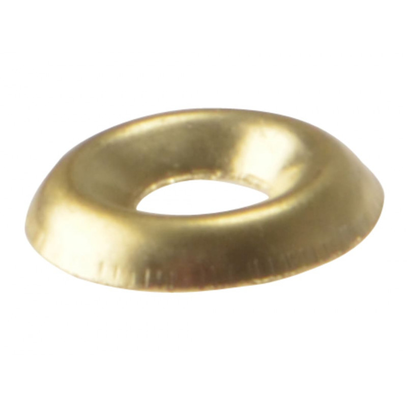 Screw Cup Washers Solid Brass Polished No.10 Bag 200 Screw Cup Washers Solid Brass Polished No.10 Bag 200