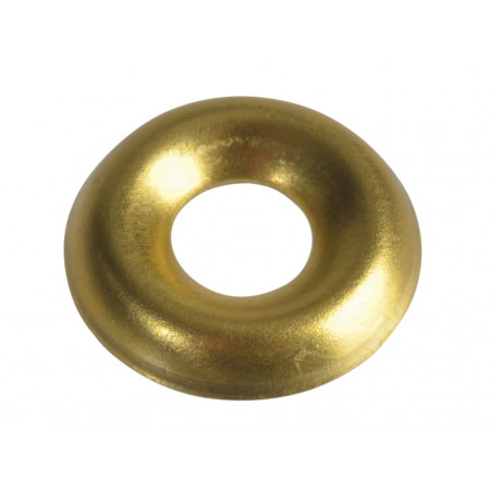 Screw Cup Washers Solid Brass Polished No.6 Bag 200