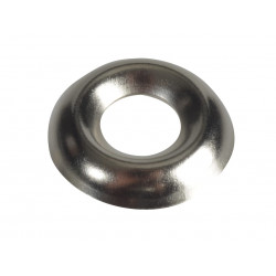 Screw Cup Washers Solid Brass Nickel Plated No.6 Bag 200