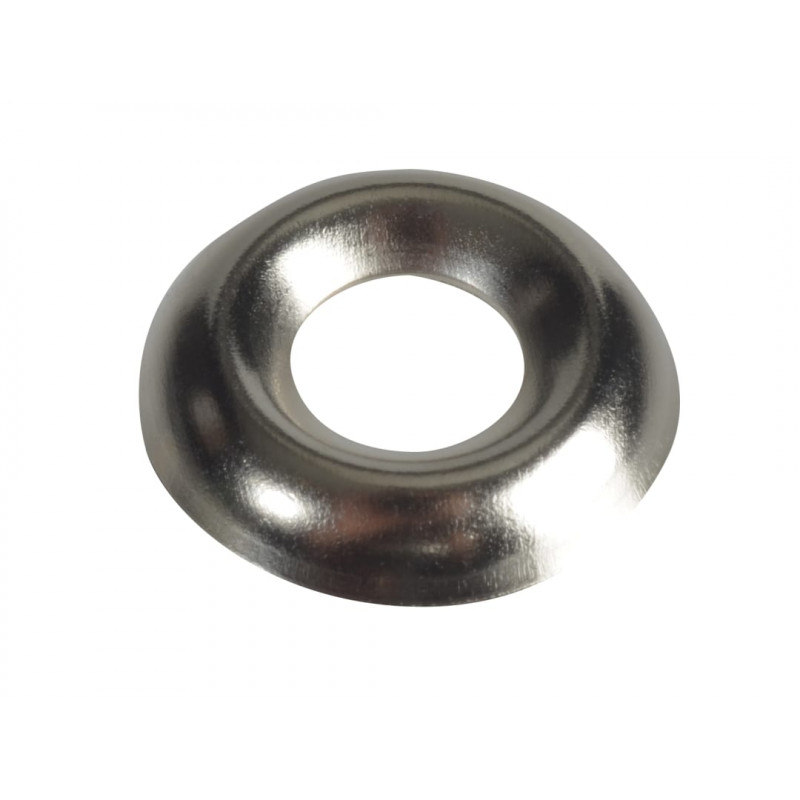 Screw Cup Washers Solid Brass Nickel Plated No.6 Bag 200 Screw Cup Washers Solid Brass Nickel Plated No.6 Bag 200