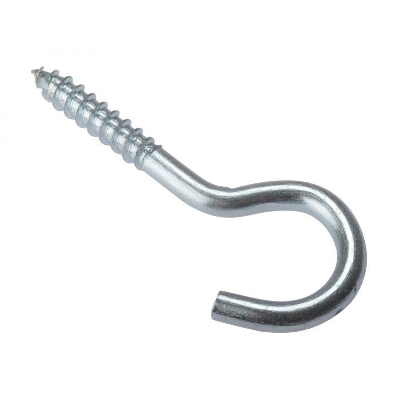 Screw Hook ZP 80 x 12Ga Bag 10 Screw Hook ZP 80 x 12Ga Bag 10