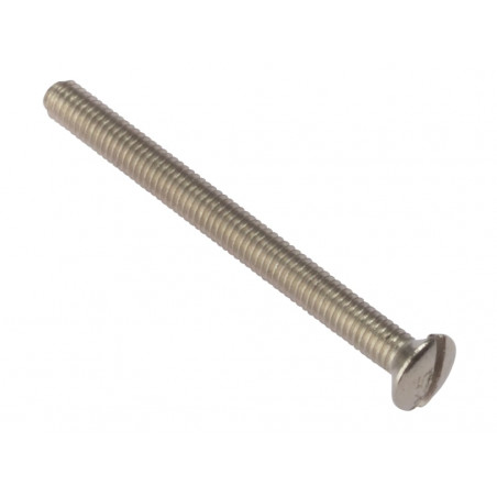 Socket Screw Slotted Raised Head Nickel Plated 3.5 x 40mm Bag 100