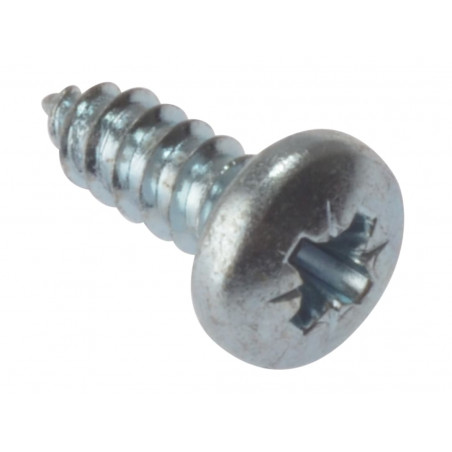Self-Tapping Screw Pozi Compatible Pan Head ZP 3/4in x 10 Box 200