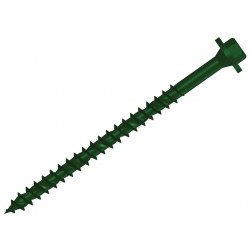 Hexagonal/TORX® Compatible Timber T30 Screws Green 7x100mm Tub 50