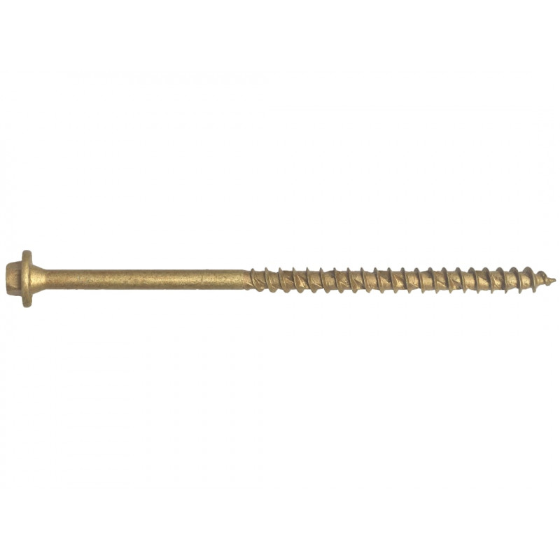 Hexagonal/TORX® Compatible Timber T30 Screws Tan 7x100mm Tub 50 Hexagonal/TORX® Compatible Timber T30 Screws Tan 7x100mm Tub 50