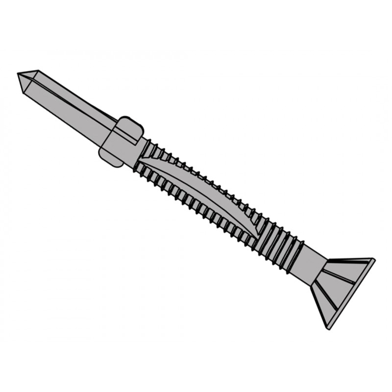 TechFast Timber to Steel CSK/Wing Screw No.5 Tip 5.5 x 100mm Box 100 TechFast Timber to Steel CSK/Wing Screw No.5 Tip 5.5 x 100mm Box 100