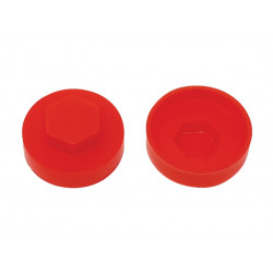 TechFast Cover Cap Poppy Red 16mm (Pack 100)