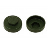 TechFast Cover Cap Olive Green 19mm (Pack 100)