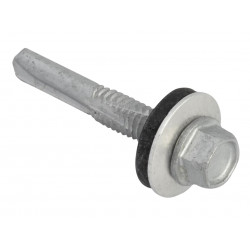 TechFast Hex Head Roofing Screw Self-Drill Heavy Section 5.5 x 35mm Pack 100