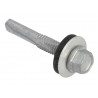TechFast Hex Head Roofing Screw Self-Drill Heavy Section 5.5 x 35mm Pack 100