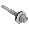 TechFast Hex Head Roofing Screw Self-Drill Heavy Section 5.5 x 38mm Pack 100