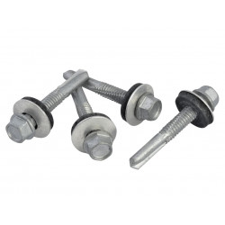 TechFast Hex Head Roofing Screw Self-Drill Heavy Section 5.5 x 38mm Pack 100