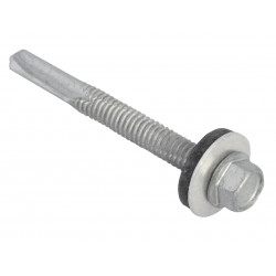 TechFast Hex Head Roofing Screw Self-Drill Heavy Section 5.5 x 51mm Pack 100