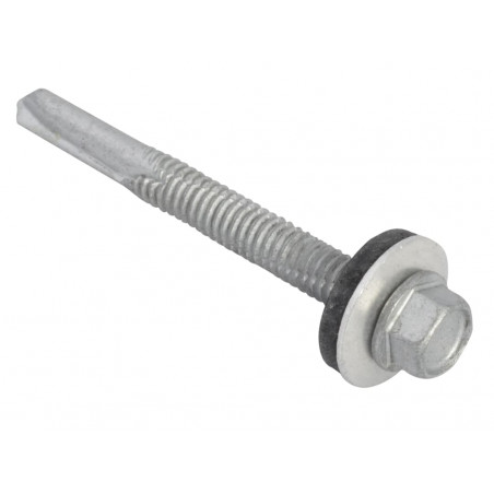 TechFast Hex Head Roofing Screw Self-Drill Heavy Section 5.5 x 51mm Pack 100