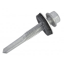 TechFast Hex Head Roofing Screw Self-Drill Heavy Section 5.5 x 38mm Pack 100