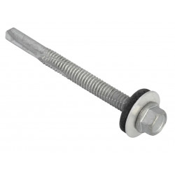TechFast Hex Head Roofing Screw Self-Drill Heavy Section 5.5 x 80mm Pack 50