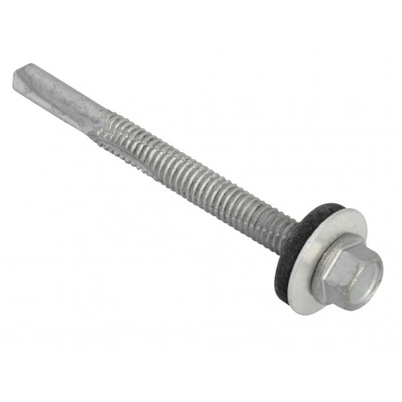 TechFast Hex Head Roofing Screw Self-Drill Heavy Section 5.5 x 80mm Pack 50