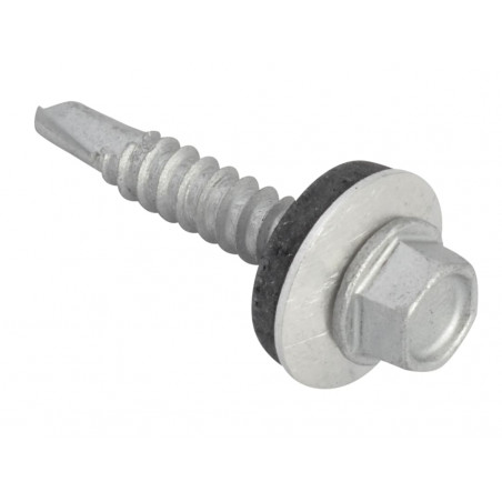 TechFast Hex Head Roofing Screw Self-Drill Light Section 5.5 x 32mm Pack 100