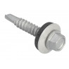 TechFast Hex Head Roofing Screw Self-Drill Light Section 5.5 x 32mm Pack 100