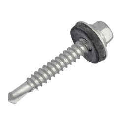 TechFast Hex Head Roofing Screw Self-Drill Light Section 5.5 x 38mm Pack 100
