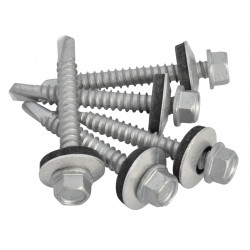 TechFast Hex Head Roofing Screw Self-Drill Light Section 5.5 x 45mm Pack 100
