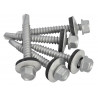 TechFast Hex Head Roofing Screw Self-Drill Light Section 5.5 x 45mm Pack 100