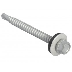 TechFast Hex Head Roofing Screw Self-Drill Light Section 5.5 x 57mm Pack 50