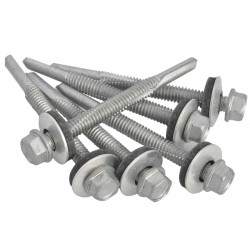 TechFast Hex Head Roofing Screw Self-Drill Heavy Section 5.5 x 60mm Pack 50
