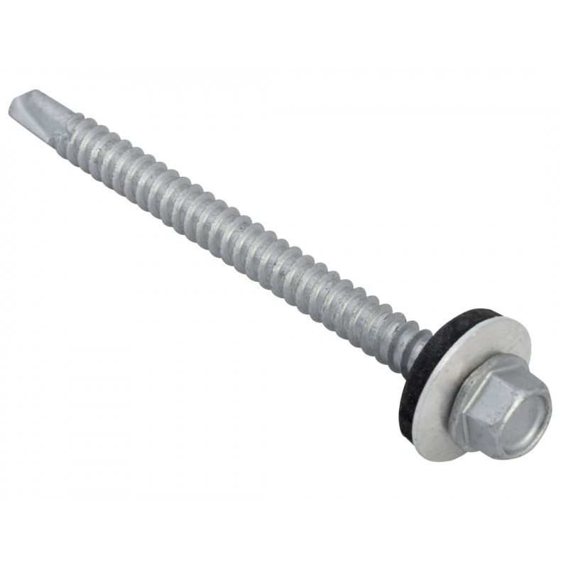 TechFast Hex Head Roofing Screw Self-Drill Light Section 5.5 x 70mm Pack 50