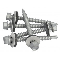 TechFast Hex Head Roofing Screw Self-Drill Light Section 5.5 x 57mm Pack 50