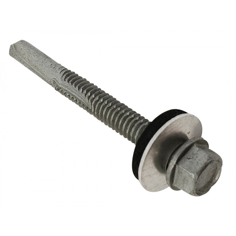TechFast Roofing Sheet to Steel Hex Screw & Washer No.5 Tip 5.5 x 40mm Box 100 TechFast Roofing Sheet to Steel Hex Screw & Washer No.5 Tip 5.5 x 40mm Box 100