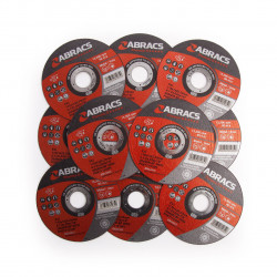 Abracs PHET11510FI Phoenix II Flat Extra Thin INOX Cutting Disc 115 × 1 × 22mm (Pack of 10)