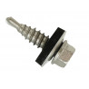 TechFast Self-Drilling Stitching Hex Screw & Washer No.1 Tip 6.3 x 22mm Box 100