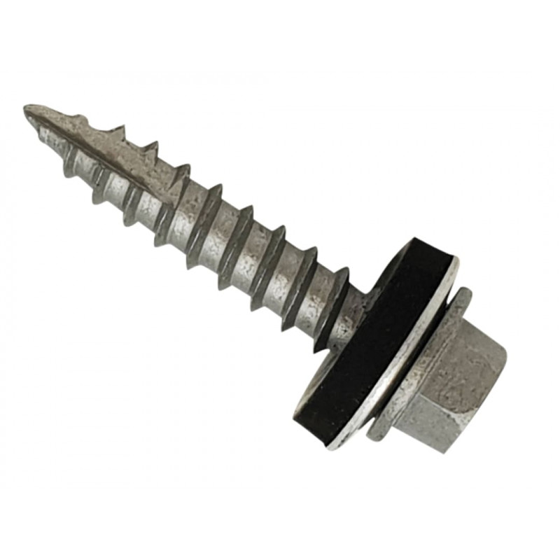TechFast Metal Roofing to Timber Hex Screw T17 Gash Point 6.3 x 60mm Box 100 TechFast Metal Roofing to Timber Hex Screw T17 Gash Point 6.3 x 60mm Box 100