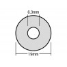 TechFast Bonded EPDM Washer 6.3 x 16mm Box 100