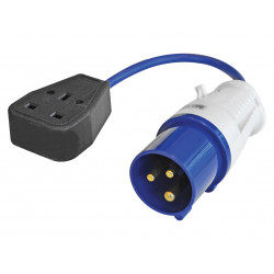 Fly Lead 240V 3-Pin Plug to 240V 3-Pin Socket & 35cm Lead