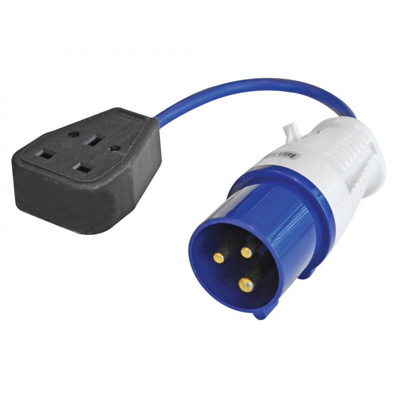 Fly Lead 240V 3-Pin Plug to 240V 3-Pin Socket & 35cm Lead Fly Lead 240V 3-Pin Plug to 240V 3-Pin Socket & 35cm Lead