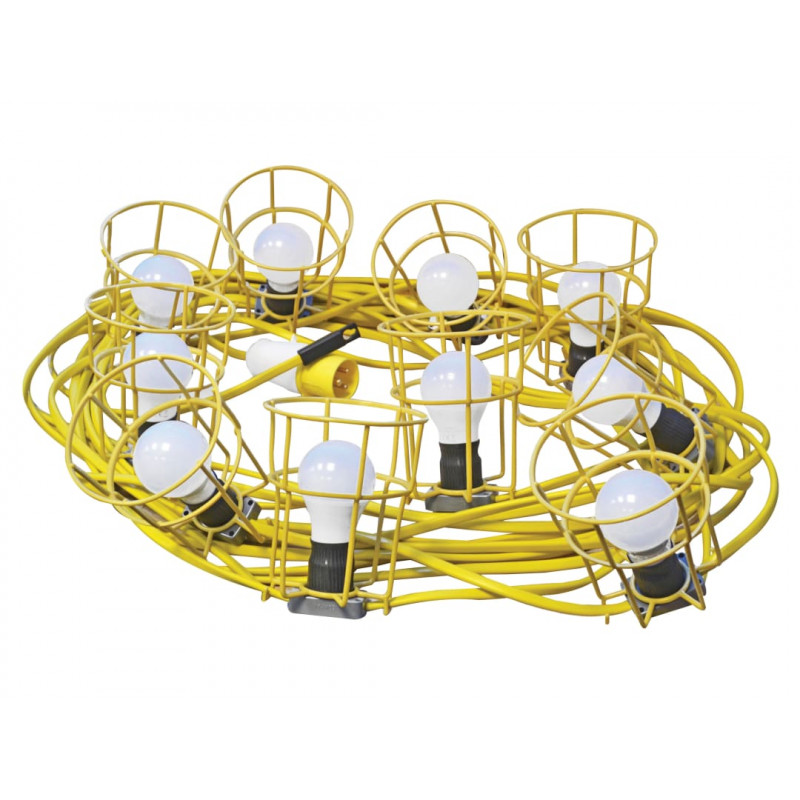 Festoon Lights Low Energy 10 LED Bulbs 110V 22m Festoon Lights Low Energy 10 LED Bulbs 110V 22m