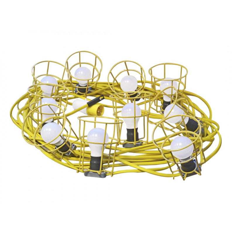 Festoon Lights 10 ES Bulbs 110V 22m Festoon Lights 10 ES Bulbs 110V 22m