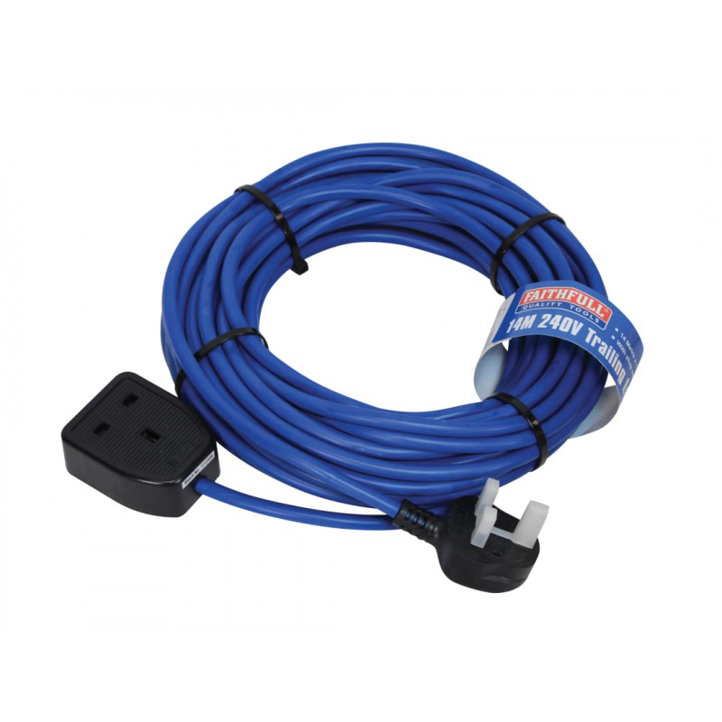 Trailing Lead 240V 13A 1.5mm Cable 14m Trailing Lead 240V 13A 1.5mm Cable 14m