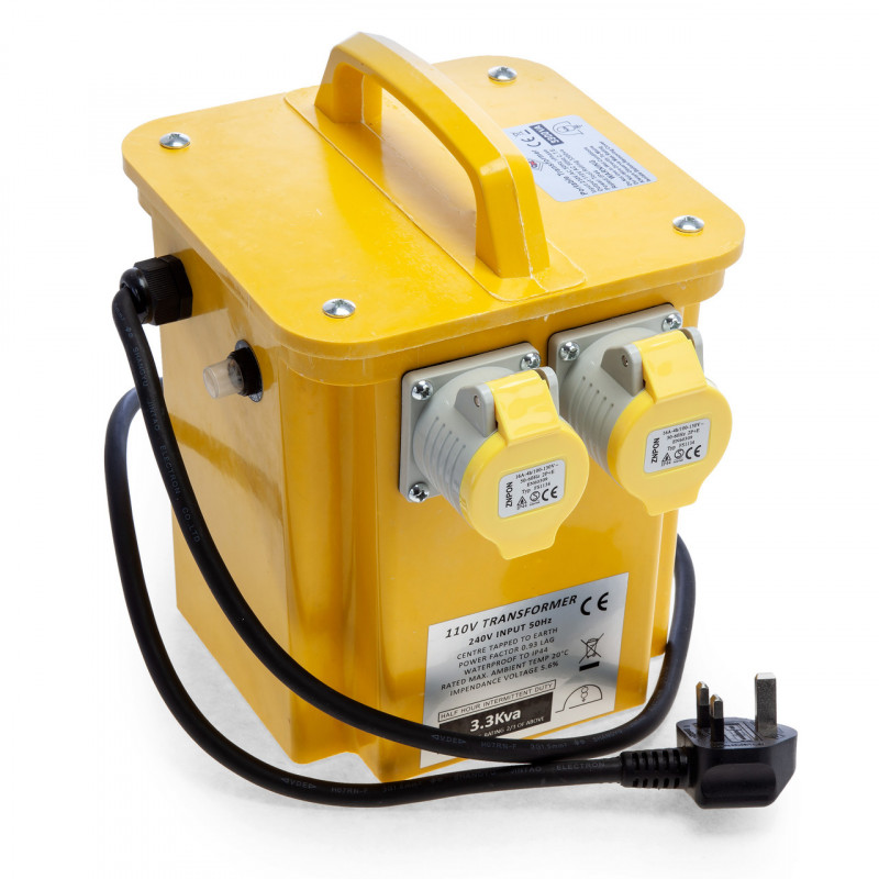 Connexion 10961 Site Transformer IP44 3.3kVA 16A (110V Output) Connexion 10961 Site Transformer IP44 3.3kVA 16A (110V Output)