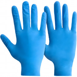 Mercator Nitrylex Classic Blue Nitrile Gloves (Medium) (Pack of 100)