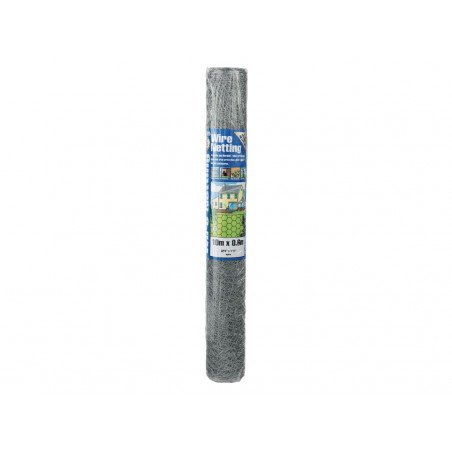 Galvanised Wire Netting 13mm² Hexagon, 10 x 0.6m