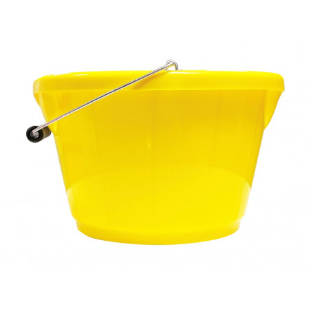 B4 Shallow Bucket Yellow 10 litre