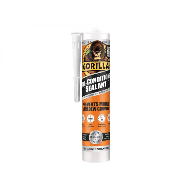Gorilla All Condition Sealant Clear 295ml Gorilla All Condition Sealant Clear 295ml
