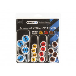 Plasterboard Fixings Multi Pack,16 Piece, Clam Pack