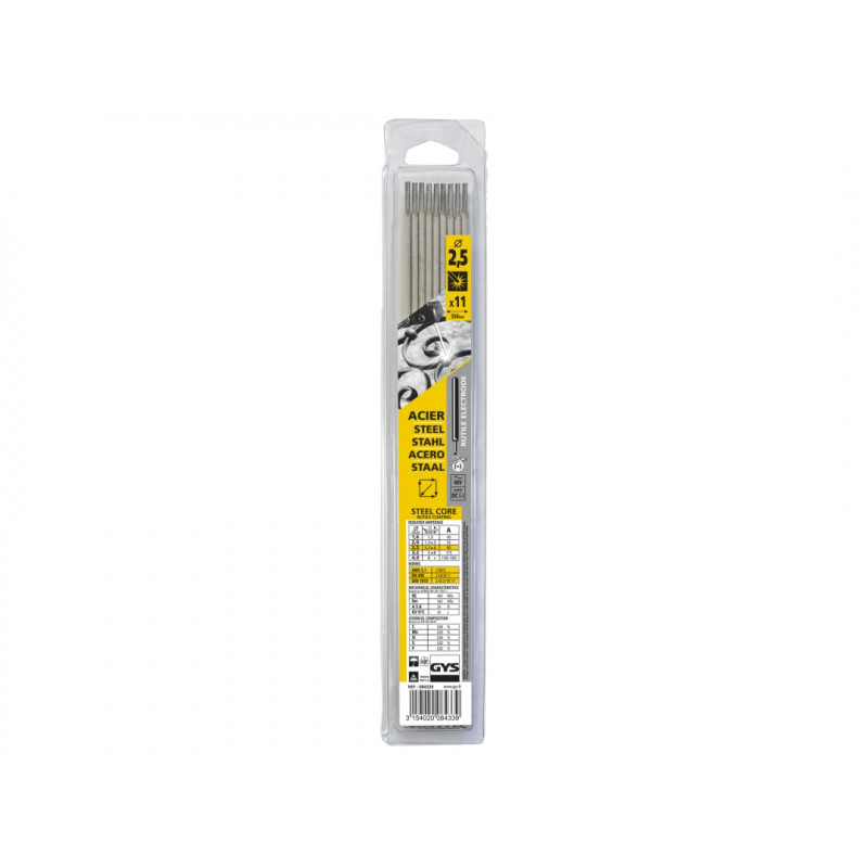 Rutile Electrodes Steel 2.5mm (Pack 11)