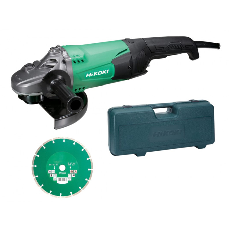G23STCD/J2 Angle Grinder 230mm Diamond Blade & Case 2000W 110V G23STCD/J2 Angle Grinder 230mm Diamond Blade & Case 2000W 110V