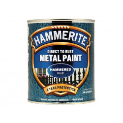 Direct to Rust Hammered Finish Metal Paint Blue 750ml